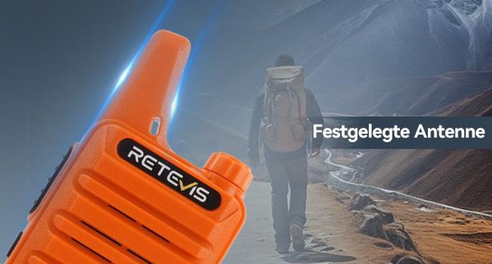 Retevis RT622 Walkie Talkie Mini, PMR446 Professionelles Funkgeräte für Große Entfernungen, VOX, Wiederaufladbares Auto-Walkie-Talkie für Erwachsene