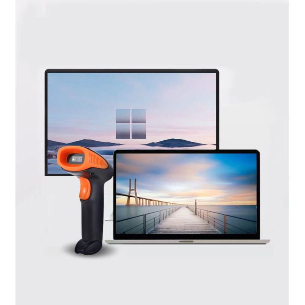 Skaner kodów kreskowych i QR - Bezprzewodowy USB 2.4 GHz - 1D/2D - EAN/GTIN - do 150 m - 400 skanów/s - Plug and Play