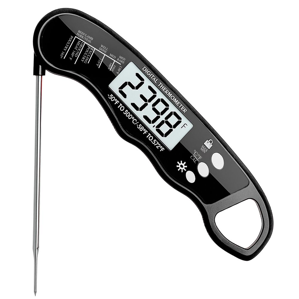 Digitales Küchenthermometer Braten BBQ Koch Thermometer Haushaltsthermometer Küche Universales Kochthermometer Fleischthermometer Fleisch Ofen Retoo