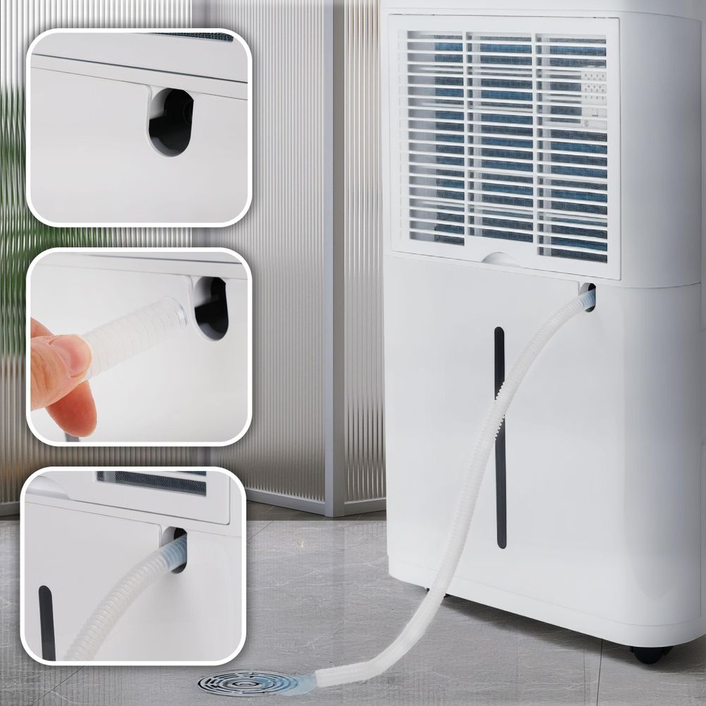 EBERG AZARI Luftentfeuchter 20 l/24h Hygrostat Timer 6,5 l Tank