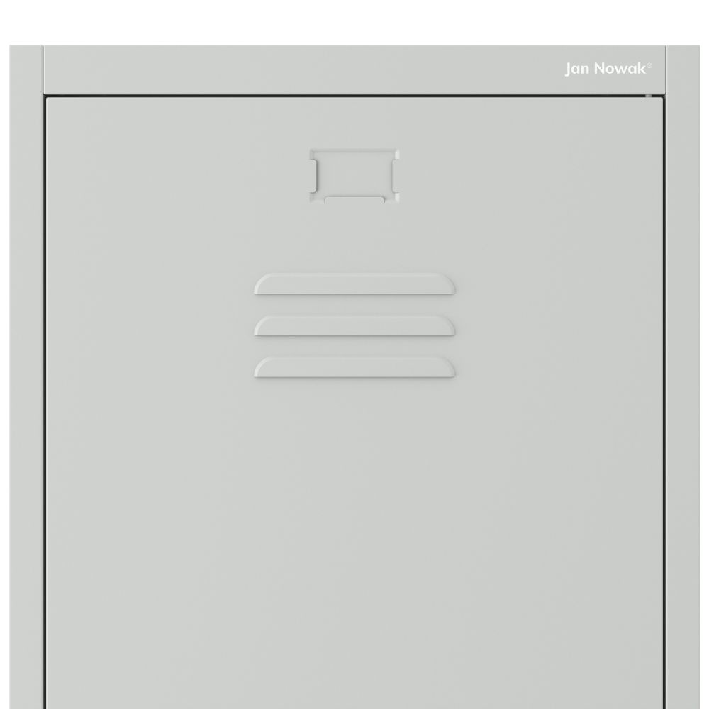 Putzmittelschrank Besenchrank Metallschrank Spind 2 Abteile 185x50x50 cm Grau