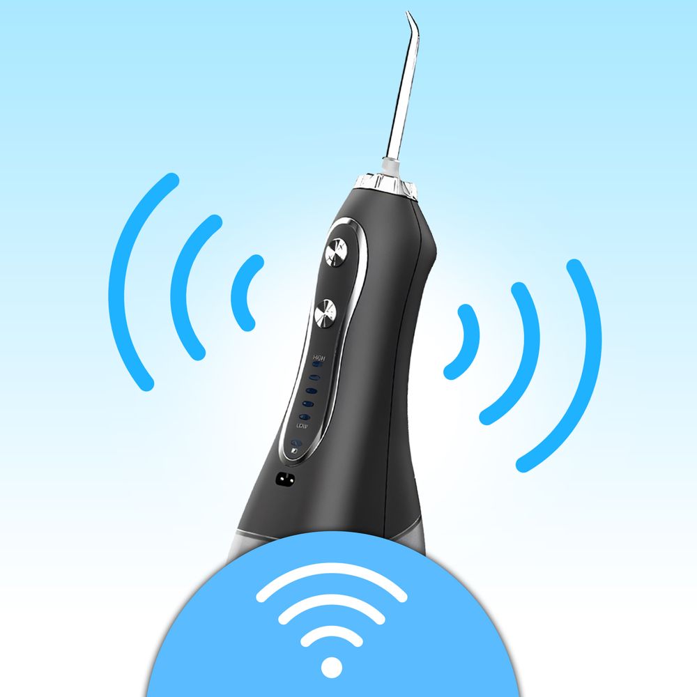 Munddusche Kabellos Elektrischer Zahnreiniger für optimale Zahn- & Zahnfleischpflege USB Typ-C Wiederaufladbare Wasser Flosser IPX7 Retoo