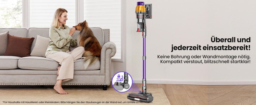 85000Pa Akku Hand Stielstaubsauger 750W/80mins handstaubsauge,Ultraleiser Staubsauger Kabellos SmartDisplay Leichter Antiverwicklung,Akku Staubsauger