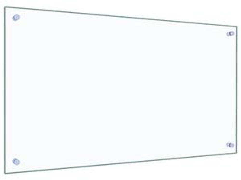 vidaXL Küchenrückwand Transparent 90×50 cm Hartglas