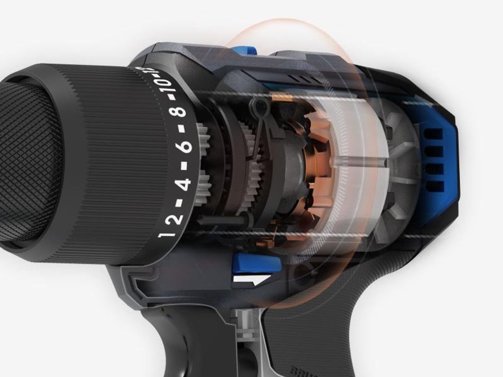 HYUNDAI Akku-Schlagbohrschrauber HD20X-60 (20V, bürstenloser Motor, 60 Nm, 1 x 2.0 Ah Akku, Ladegerät)