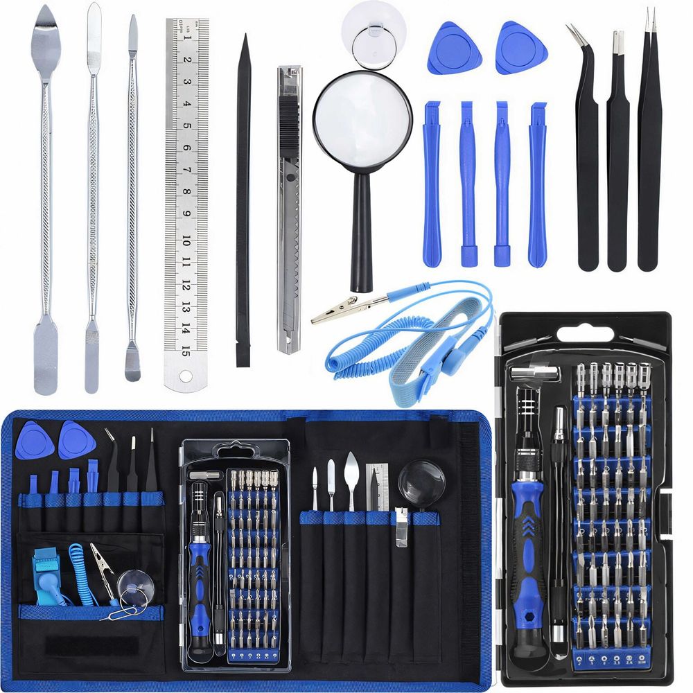 Torx Schraubendreher Set 75-tlg Präzisions Schraubenzieher Bit Reparatursatz Feinmechaniker Feinmechaniker Werkzeugset Laptop Handy Schwarz Retoo
