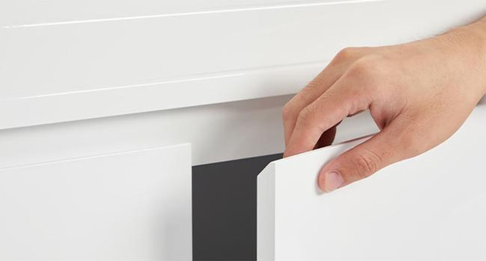 VASAGLE Badezimmerschrank, mit Schublade, Doppeltür, verstellbare Regalebene