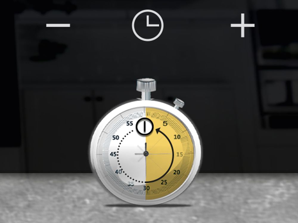 Abschalt-Timer des autarken Heizspiralen-Kochfeldes KF293