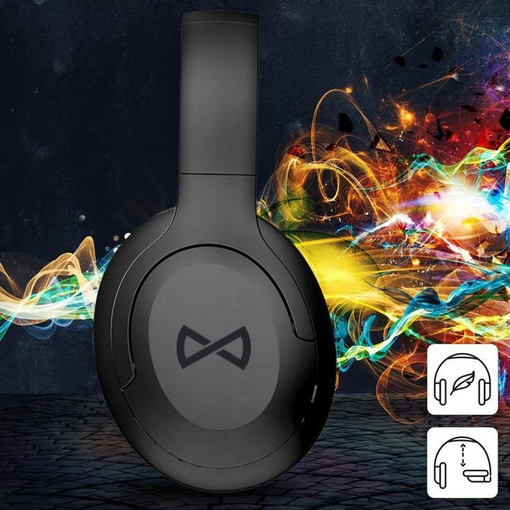 FOREVER BTH-700 Kabellos Bluetooth Kopfhörer,Kopfband, Headsets mit Mikrofon, Active Noise Cancelling ANC Kopfhörer für Handys/TV/Reisen/Online-Kurs/Home Office