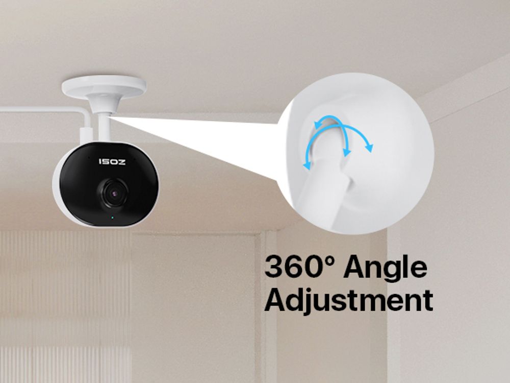 ZOSI 2 Stück 2MP Innen WLAN Überwachungskamera, Magnetfuß, 2,4GHz WiFi, Plug-in Strom