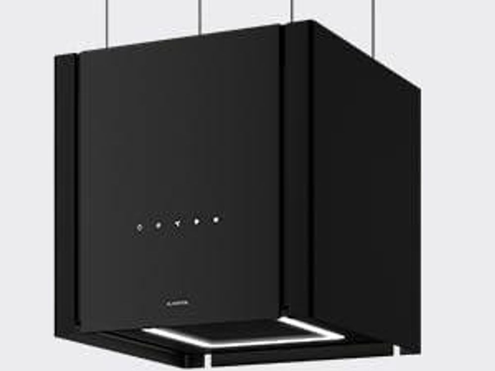 Klarstein Velaire Dunstabzugshaube Deckenhaube 40 cm -  , 601 m³/h Luftstrom, Touch-Bedienung, LED, Liftfunktion, Leise, Abzugshaube, Schwarz
