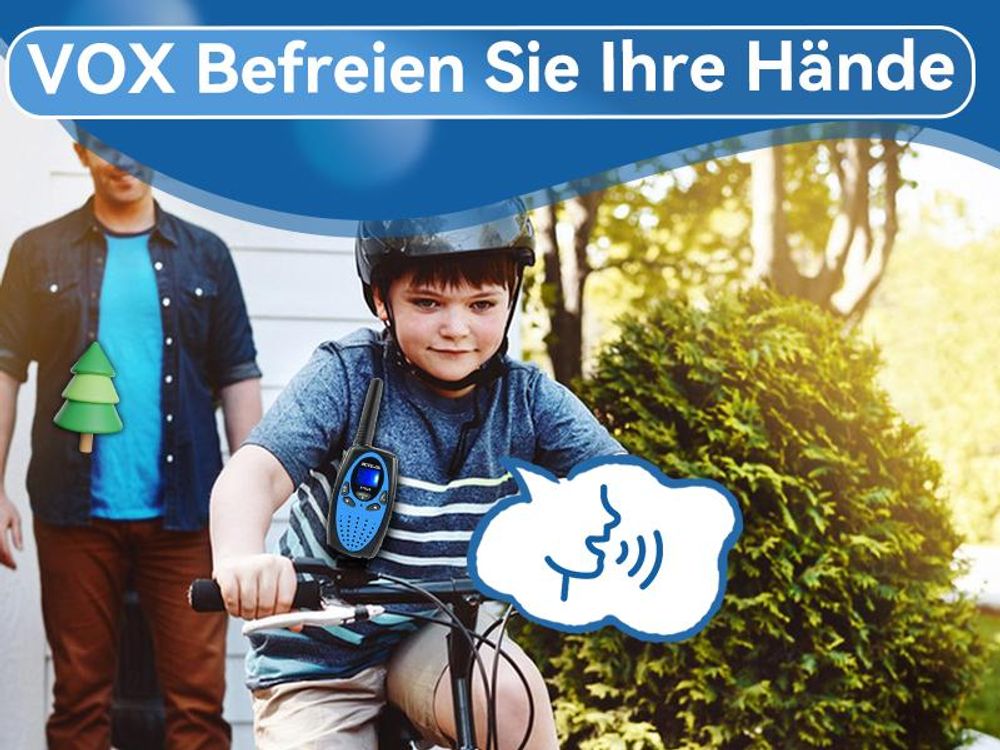 Retevis RT628 Walkie Talkie, Geschenke für Kinder ab 4-12 jahre, mit Taschenlampe VOX, DCS/CTCSS, Funkgerät für Camping Familienspiel