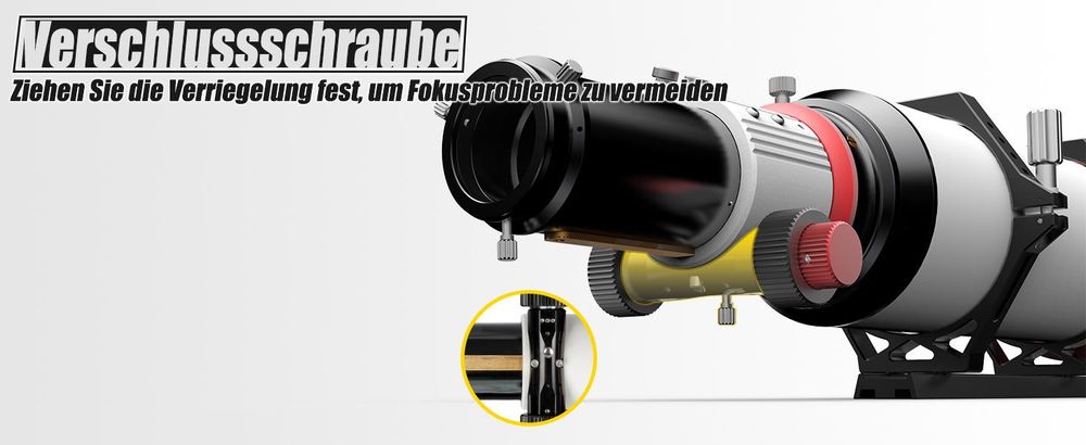 Svbony SV550 APO Refraktor Teleskop, 122F7 FPL51 ED Triplet APO OTA, FMC Dual Speed Fokussiere Apochromatischer Teleskops für Deep Sky