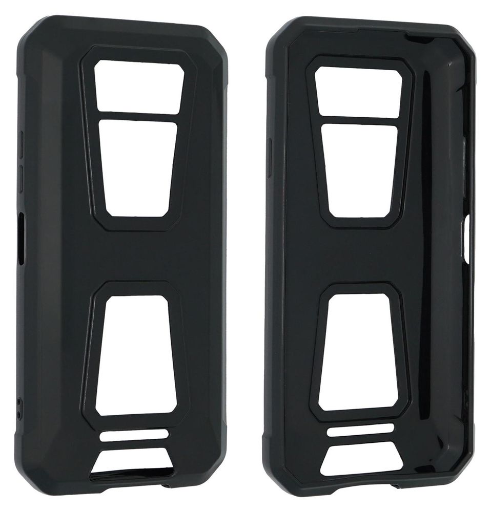 caseroxx Schutz-Hülle TPU-Hülle kompatibel mit Oukitel WP58, Gummi Handy Tasche schwarz