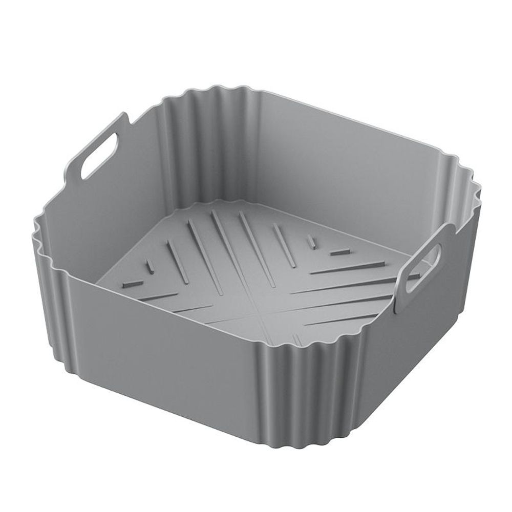 Airfryer Zubehör Set Silikon, 22.5cm Silikonform mit 2 Mini-Ofenhandschuhen, BPA-frei, Antihaft, spülmaschinengeeignet, bis 230℃, für 4.7–7.2L