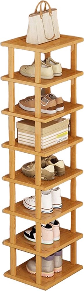 5/7/8 Etagen vertikale Schuhablage, Holz schmalen Schuhablage, kleine Schuh-Organisator, platzsparende Ecke Schuhregal, hohe Schuh-Turm(XL)
