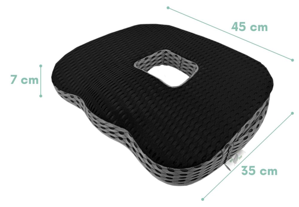 Sedací polštář s otvorem z paměťové pěny, design od Medi Sleep