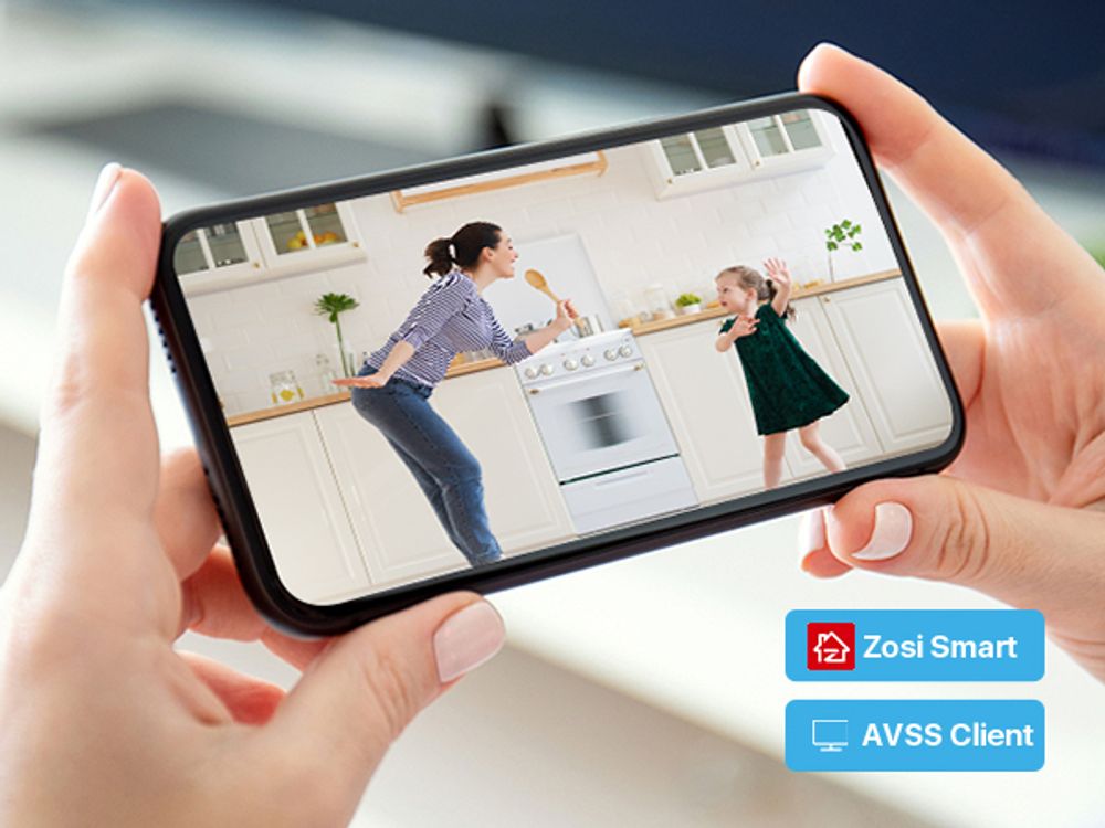 ZOSI 2 Stück 2MP Innen WLAN Überwachungskamera, Magnetfuß, 2,4GHz WiFi, Plug-in Strom