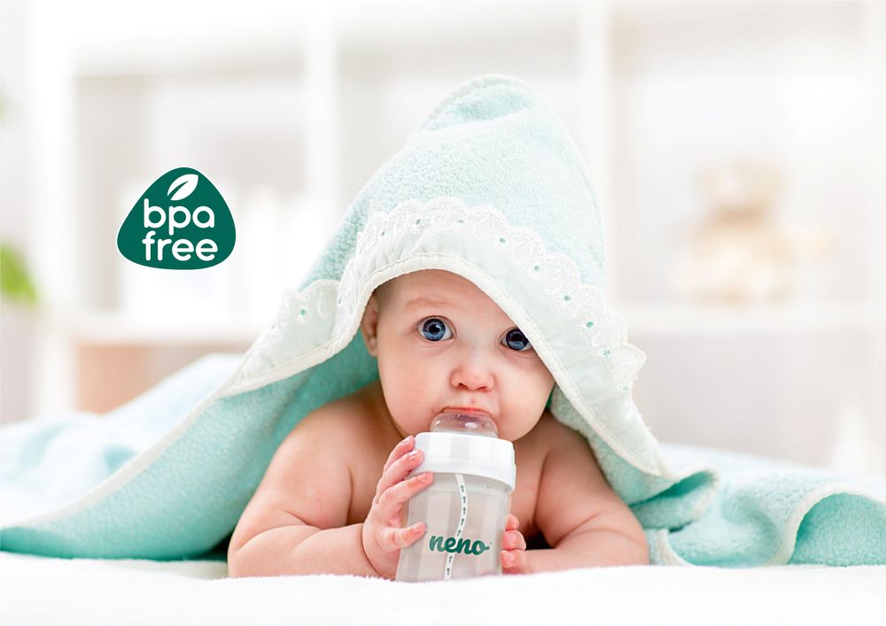 Neno Babyflasche für Füttern & Trinklernen 300ml 3-6 Monate