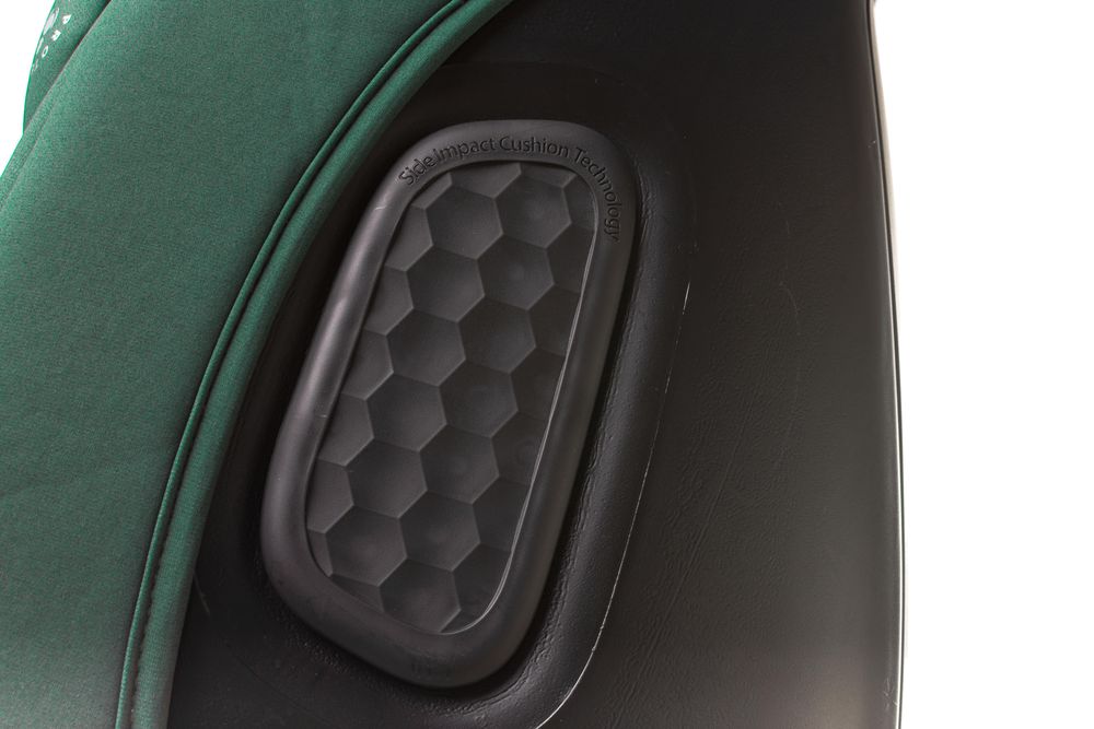 4Baby | Detská autosedačka - otočná o 360° - s ISOFIXOM, I-SIZE, 40-150 cm, dodatočná bočná ochrana, proti smeru jazdy - zelená - ENZO-FIX