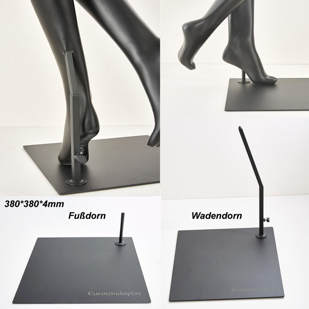 Eurotondisplay Schaufensterpuppen mit hochweritige Platte aus Edelstall