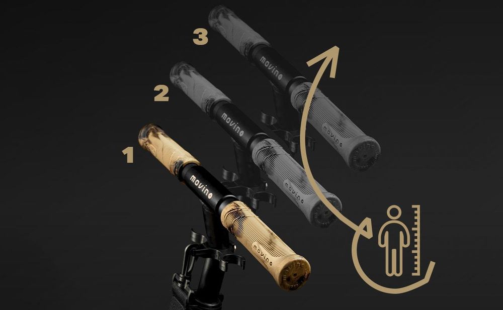 Monopattino da città MOVINO INFINITY per bambini & ragazzi 200 mm pieghevole leggero 3,5 kg