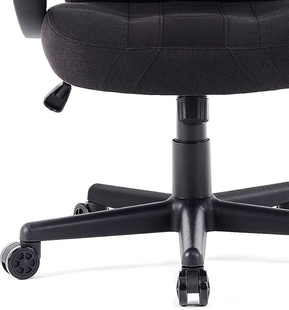 SENSE7 Prism Gaming Stuhl Stoff Schwarz - Ergonomischer Bürostuhl PC Schreibtischstuhl Zockerstuhl Wippfunktion Gamer Stuhl 120kg HDF™-Gewebe