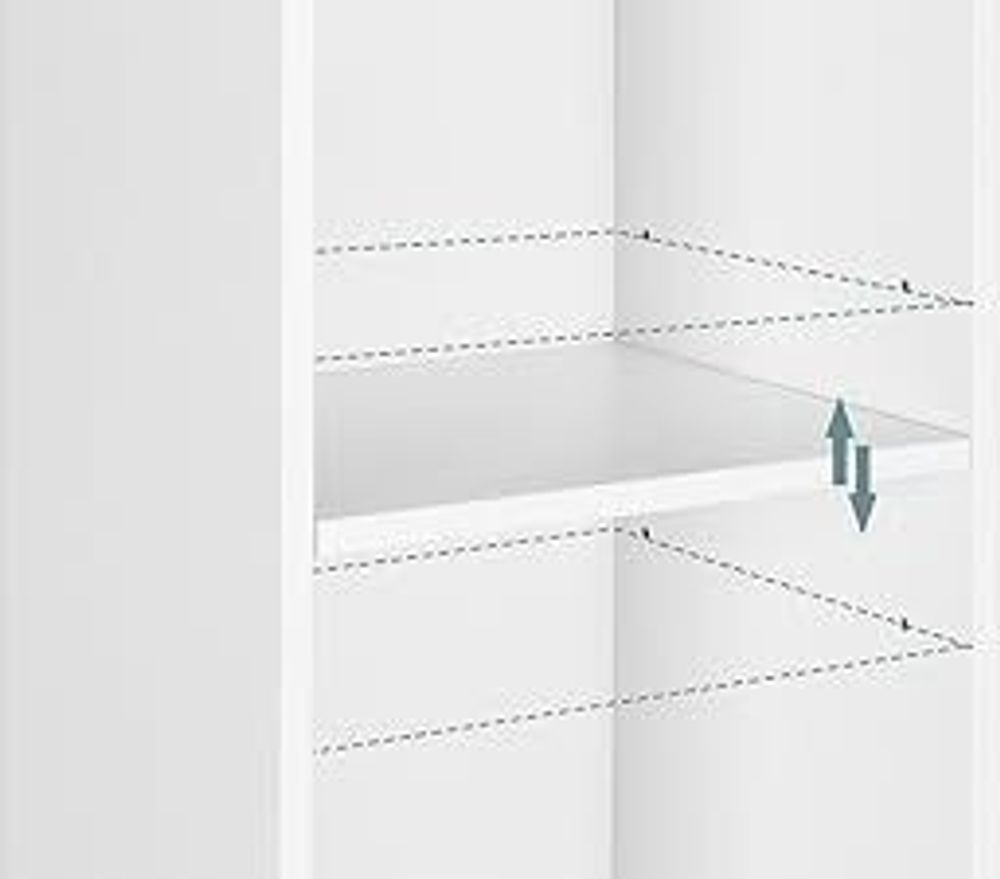 WOLTU Bücherregal, offenes Regal mit 5 Würfeln, Aufbewahrungsregal, Helle Eiche