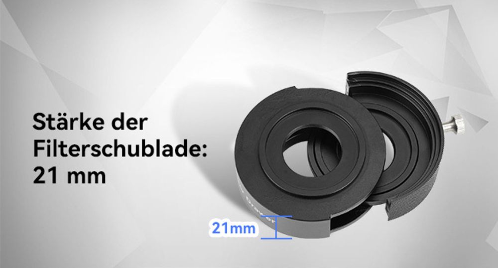 Svbony SV226 Teleskop Filterrad M42-M48, Teleskop Filterschublade Enthält Zwei 2" Filterhalter Kompatibel mit 1,25" und 2" Filter
