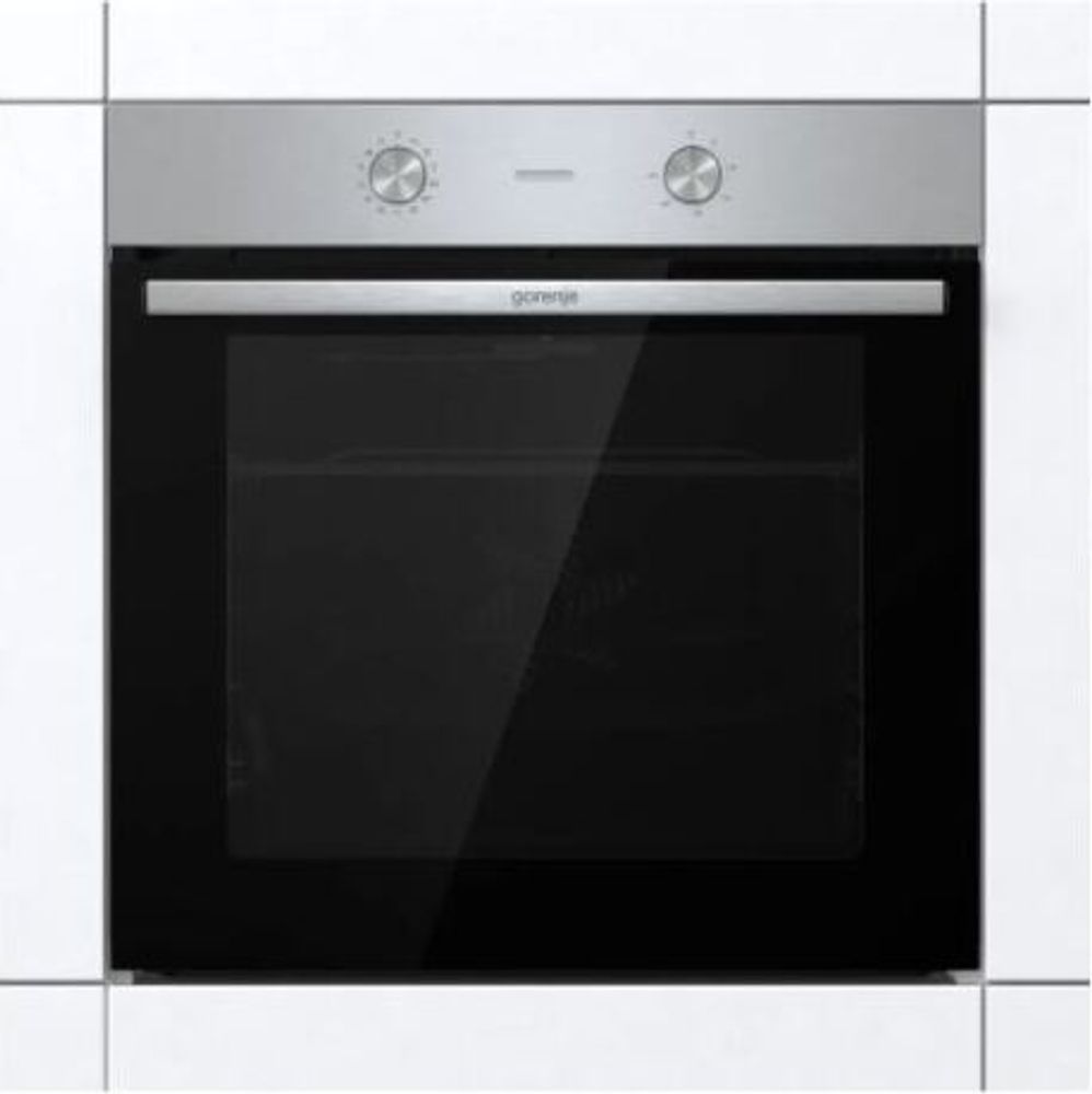 Gorenje BO6717E03X Einbaubackofen, 77 Liter, Silber, Edelstahl