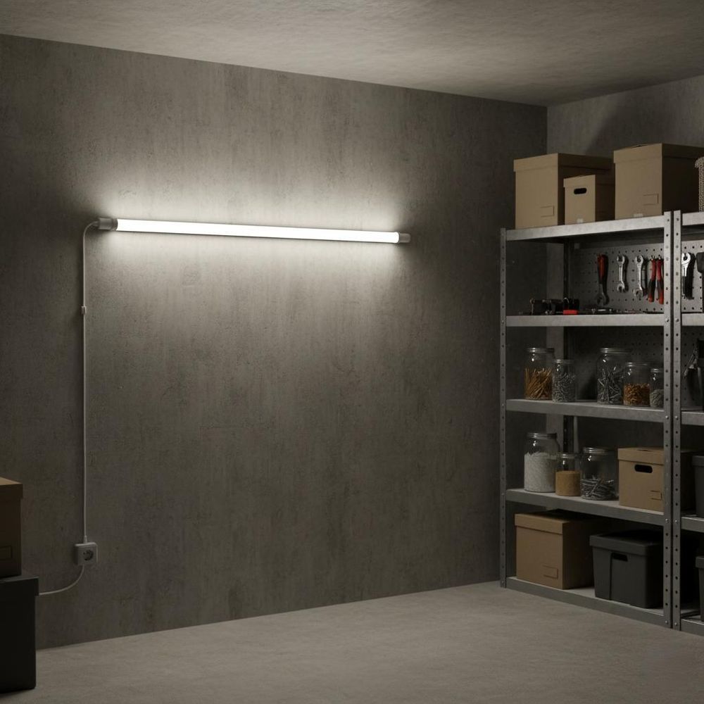 MasterLED LED-Feuchtraumleuchte – Länge 120 cm – 4000 K neutralweiß – 36 W – weiß – Linienlampe – feuchtraumleuchte – wannenleuchte – werkstatt