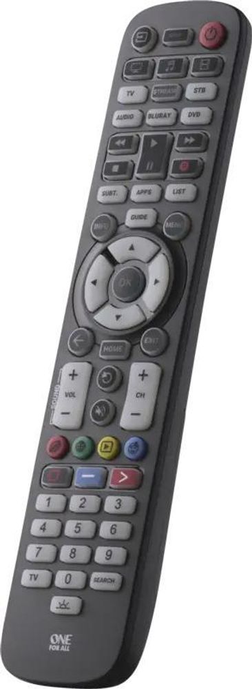One for All Essential 6 - DVD/Blu-ray - IPTV - Soundbar-Lautsprecher - TV - IR Wireless - Drucktasten - Schwarz