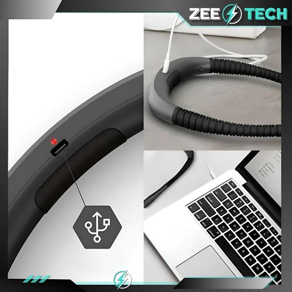 Lesen- Und Nählicht, Zum Umschlingen Des Halsses, Usb, Led, 3 Farben, Flexibel Und Leicht
