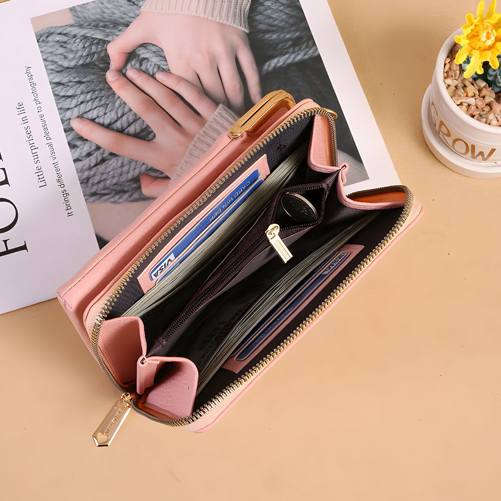 Umhängetasche Damen Klein Handytasche mit Vielen Fächern Handy Mini-Tasche Kleine Schultertasche Multifunktionale Crossbody Tasche Pink Retoo
