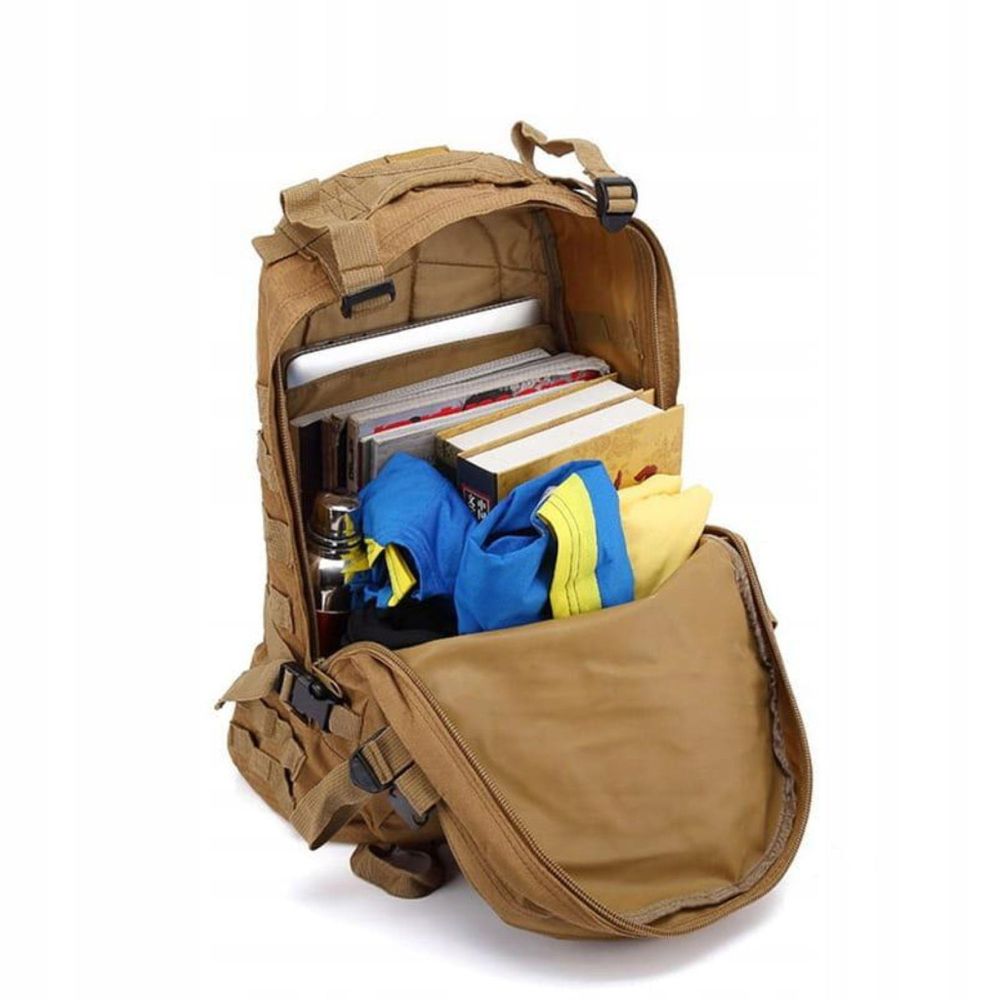 Rucksack - Wanderrucksack - Militärrucksack - Taktischer Rucksack - Khaki - 40 l - Unisex - Wasserdicht
