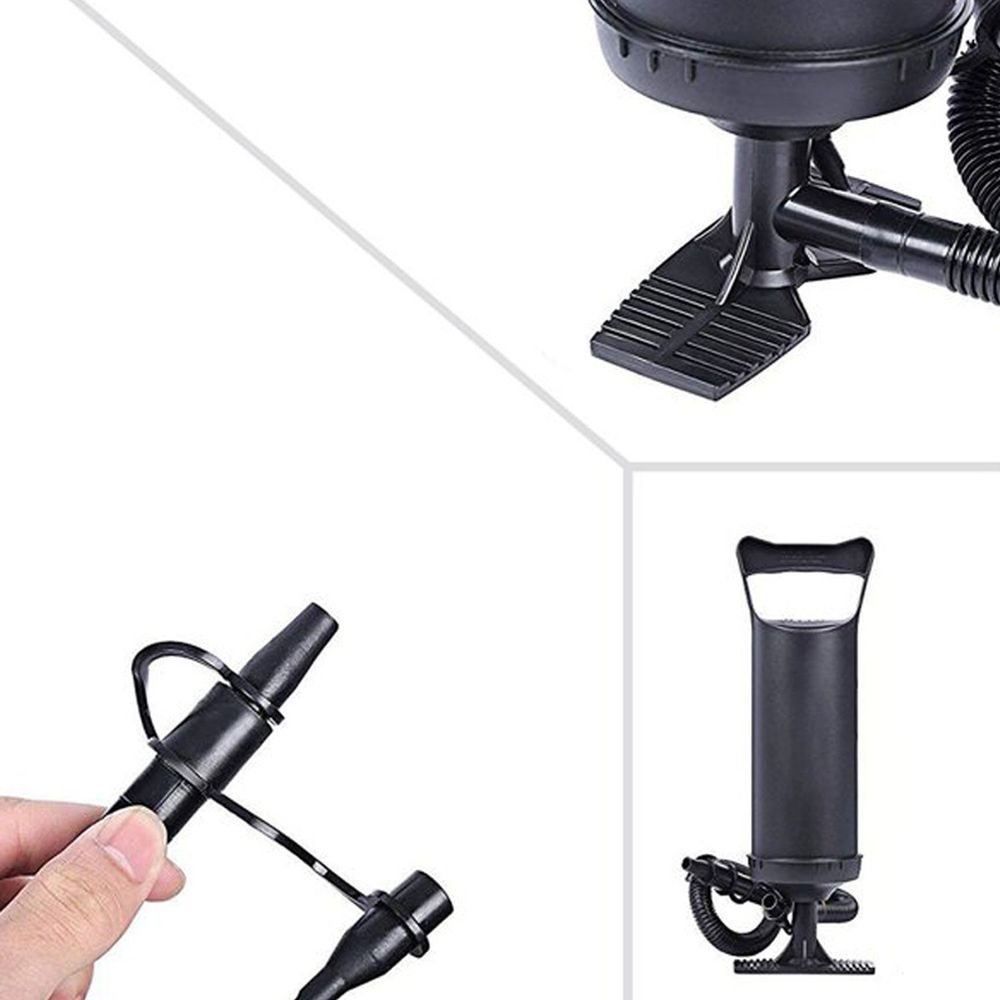 Luftpumpe für Luftmatratze Handluftpumpe Doppelhubkolbenpumpe Matratzenpumpe 2 Düsenaufsätze Hand Pumpe 2X 1,2 Liter Pumpleistung Doppelhubpumpe Retoo