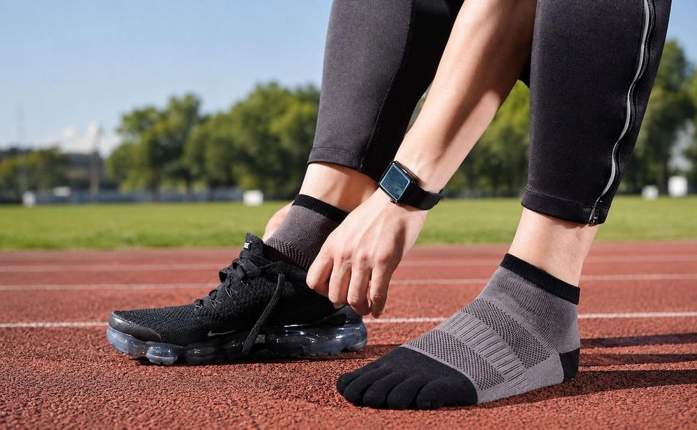3-Paar Zehensocken, Fünf Finger Socken, Sportsocken für Damen & Herren, ideal für Joggen, Radfahren, Laufen, Marathon, Wandern und den Alltag