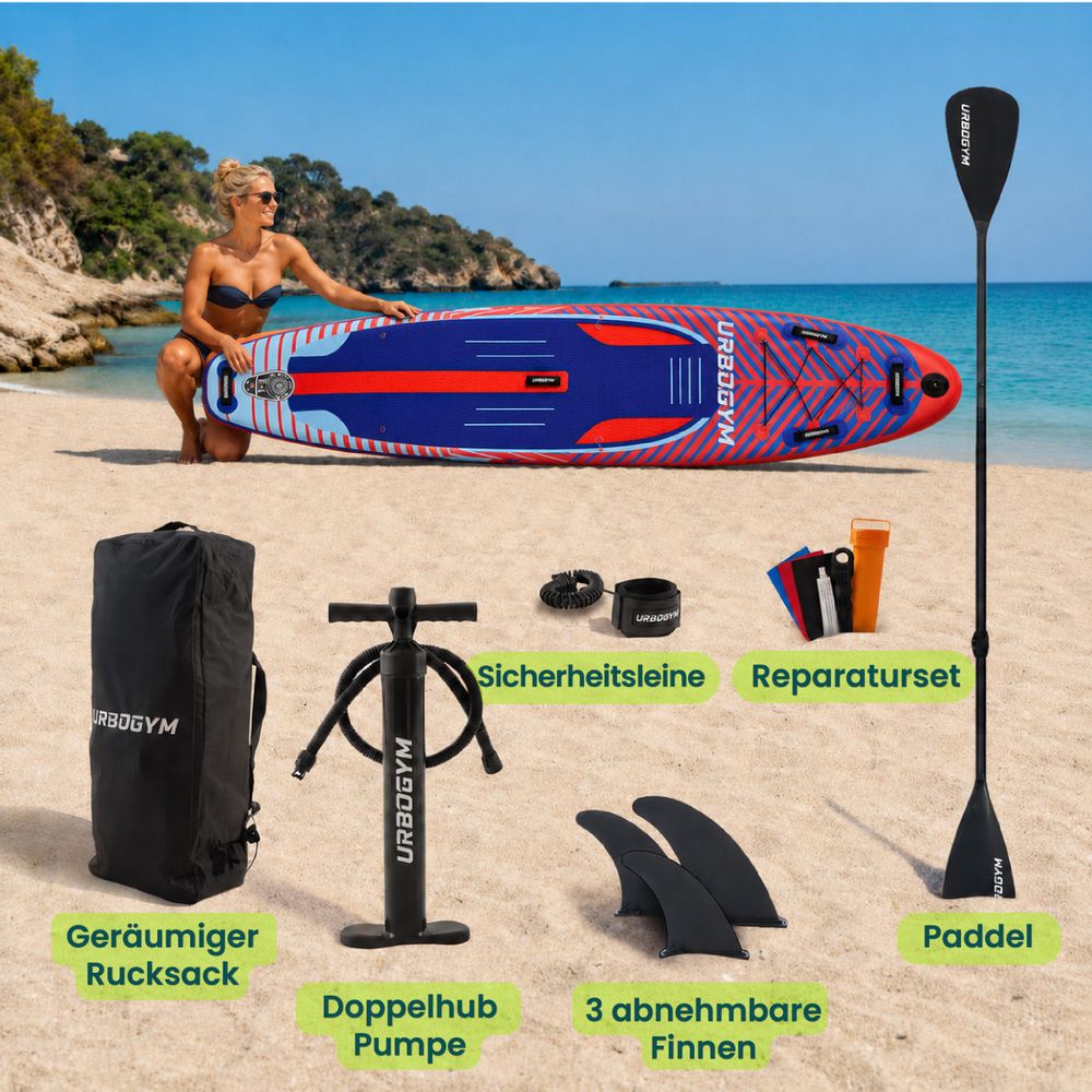 VENTI 350 SUP-Board mit großzügiger Standfläche und einer maximalen Belastbarkeit