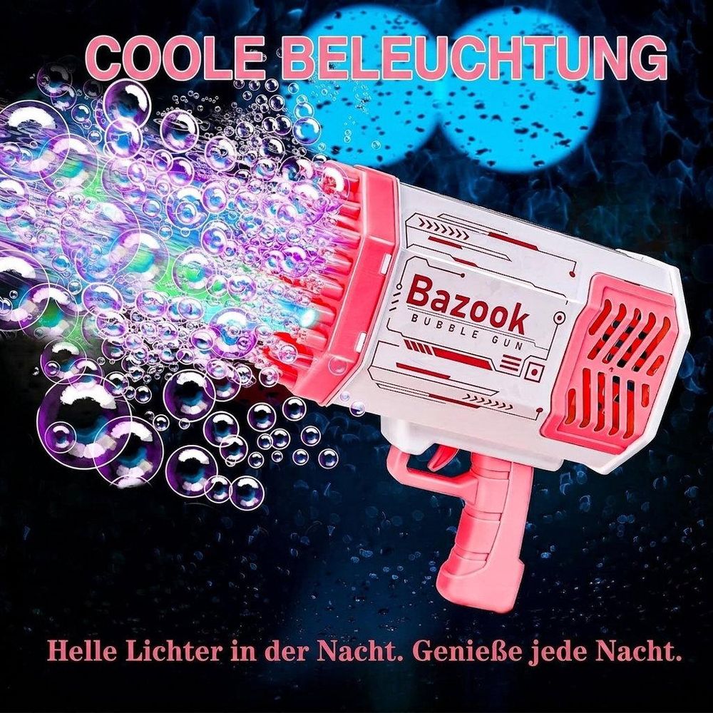 Magische Seifenblasen-Fontäne mit LED-Lichtern