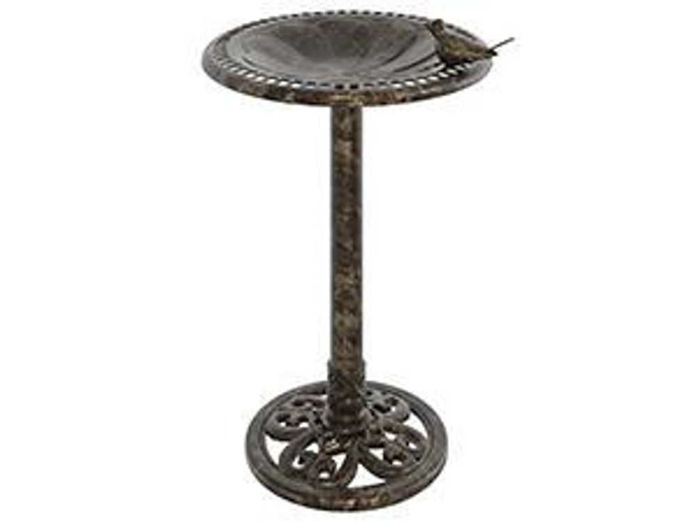 vidaXL Vogelbad Bronzen Kunststoff