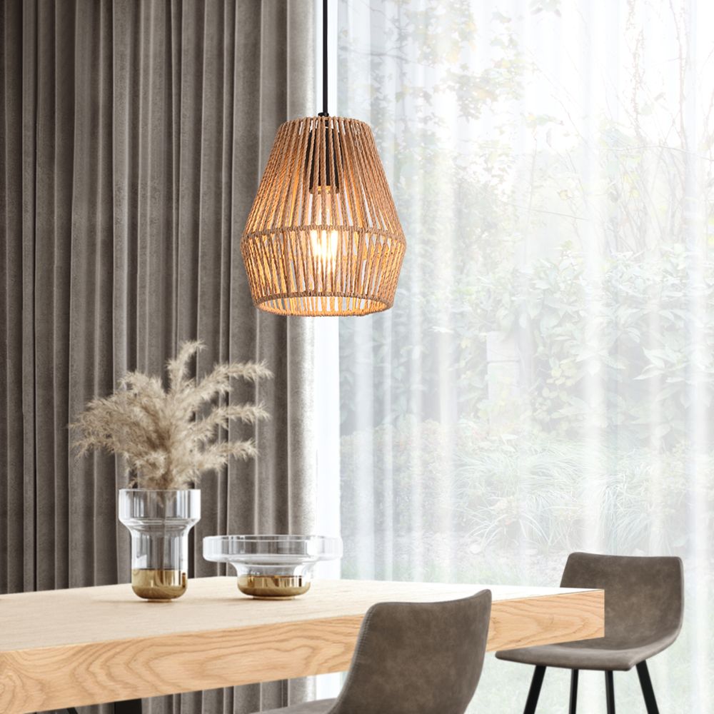 Hängeleuchte ’Liverpool’ 1 x E27 Schwarz/Beige