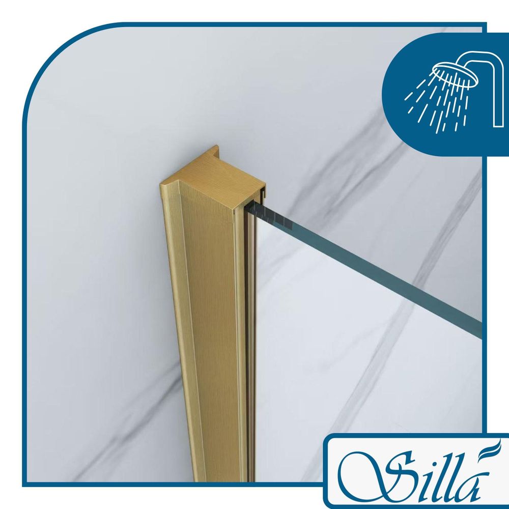 Silla, duschwand badewanne 50x150, duschwand aus glas, badewannenaufsatz, faltwand