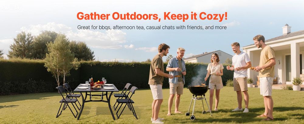 VEVOR Terrassentisch Gartentisch Balkontisch (1500 x 960 x 725 mm) aus Kohlenstoffstahl rechteckier Esstisch für Hof Terrasse Garten Veranda, wasserfest, mit 38 mm Schirmloch, 68 kg Tragkraft Schwarz