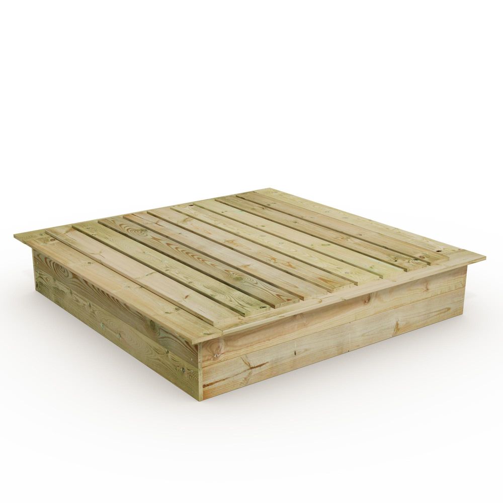 Sandkasten Wickey King Kong mit Sitzrand und abnehmbarem Deckel 165 x 165 cm