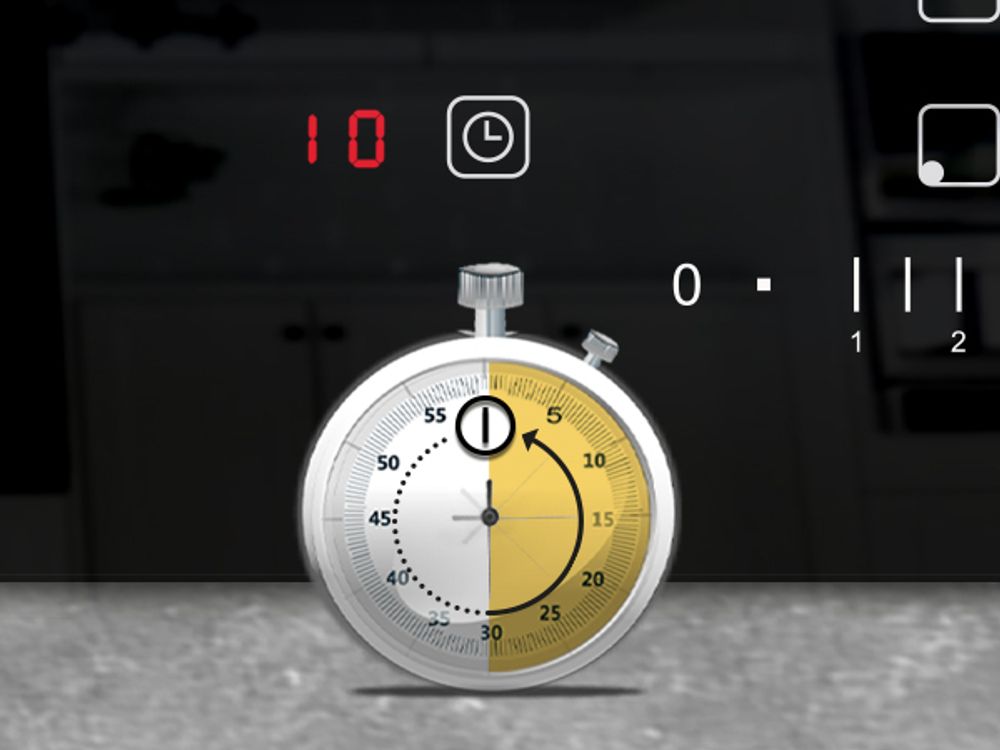 Abschalt-Timer des autarken Heizspiralen-Kochfeldes CH7705RL