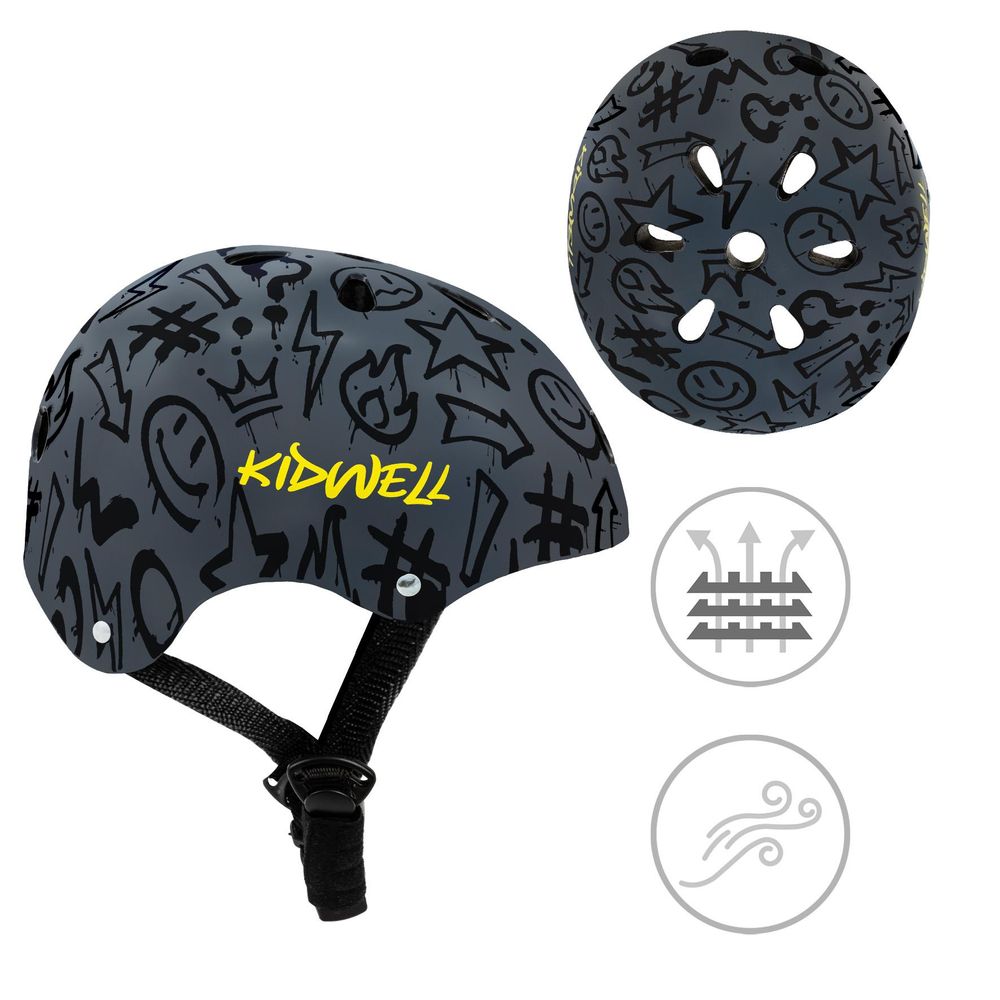 Kidwell ORIX PLUS Kinderfahrradhelm Kinderhelm verstellbar Skatehelm Fahrradhelm für Mädchen Jungen Fahrrad Roller Inliner Scooter