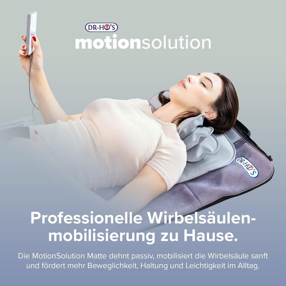 17 Mobilisatoren der DR-HO’S MotionSolution Matte unter Rücken, Nacken und Hüften