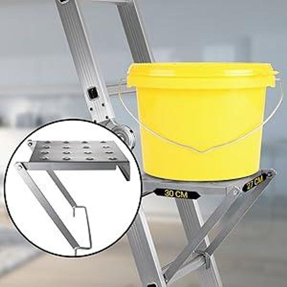 Ablagefläche für Craftfull Mehrzweckleiter CF-104A - Zum Einhängen - Werkzeugablage - Stahl - Einklappbar - Max. 30 kg