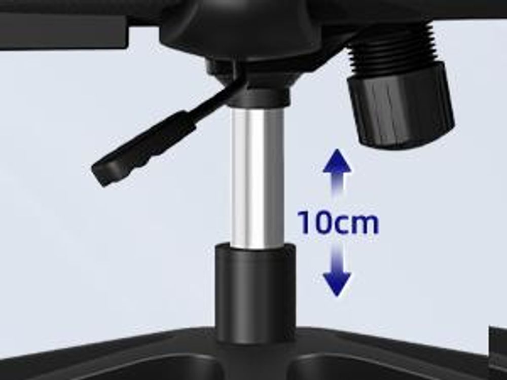 Aiibot Bürostuhl, Bürostuhl Ergonomisch Schreibtischstuhl mit Verstellbaren Armlehnen, weiche Lendenstütze und Kopfstütze, Chefsessel Drehstuhl 200 kg
