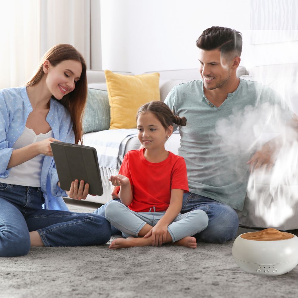 Luftbefeuchter Diffuser 250ml Aroma Ultraschall Aroma Diffuser für Duftöle Aromatherapie Öle Diffusor für Büro Spa Zuhause Yoga Schlafzimmer Retoo